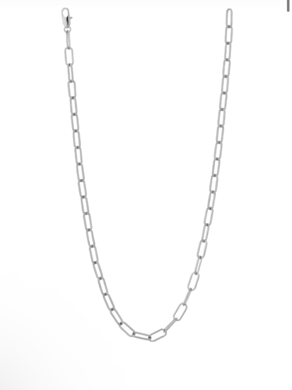 James Michelle Silver Chunky Necklace Extender NIP Bright!